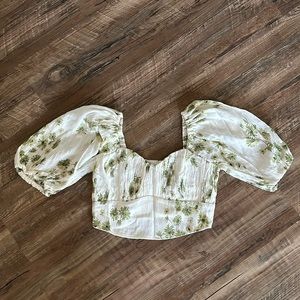 Abercrombie & fitch cropped blouse